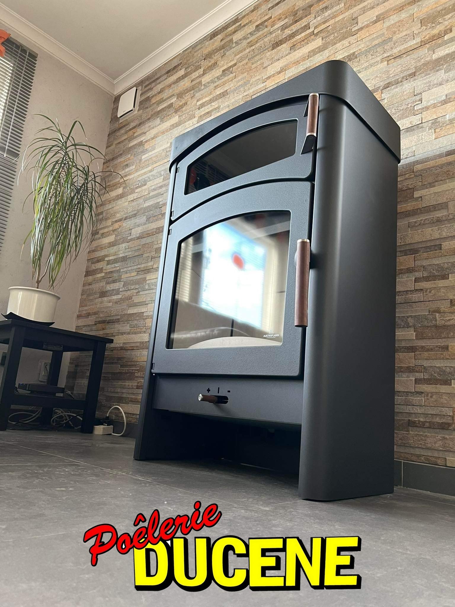 Poêle à bois avec four